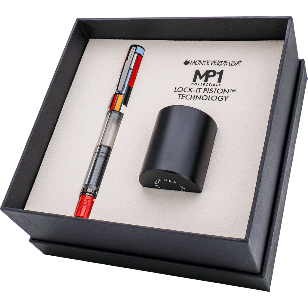Monteverde MP1 Gift Set - Mondrian (Fountain Pen & Cylinder Pen Holder)-Pen Boutique Ltd