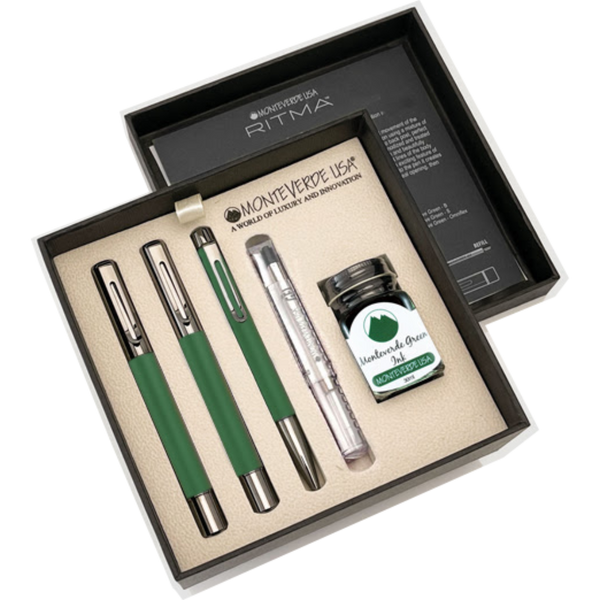 Monteverde Ritma 3+2 Pen Set - Green-Pen Boutique Ltd