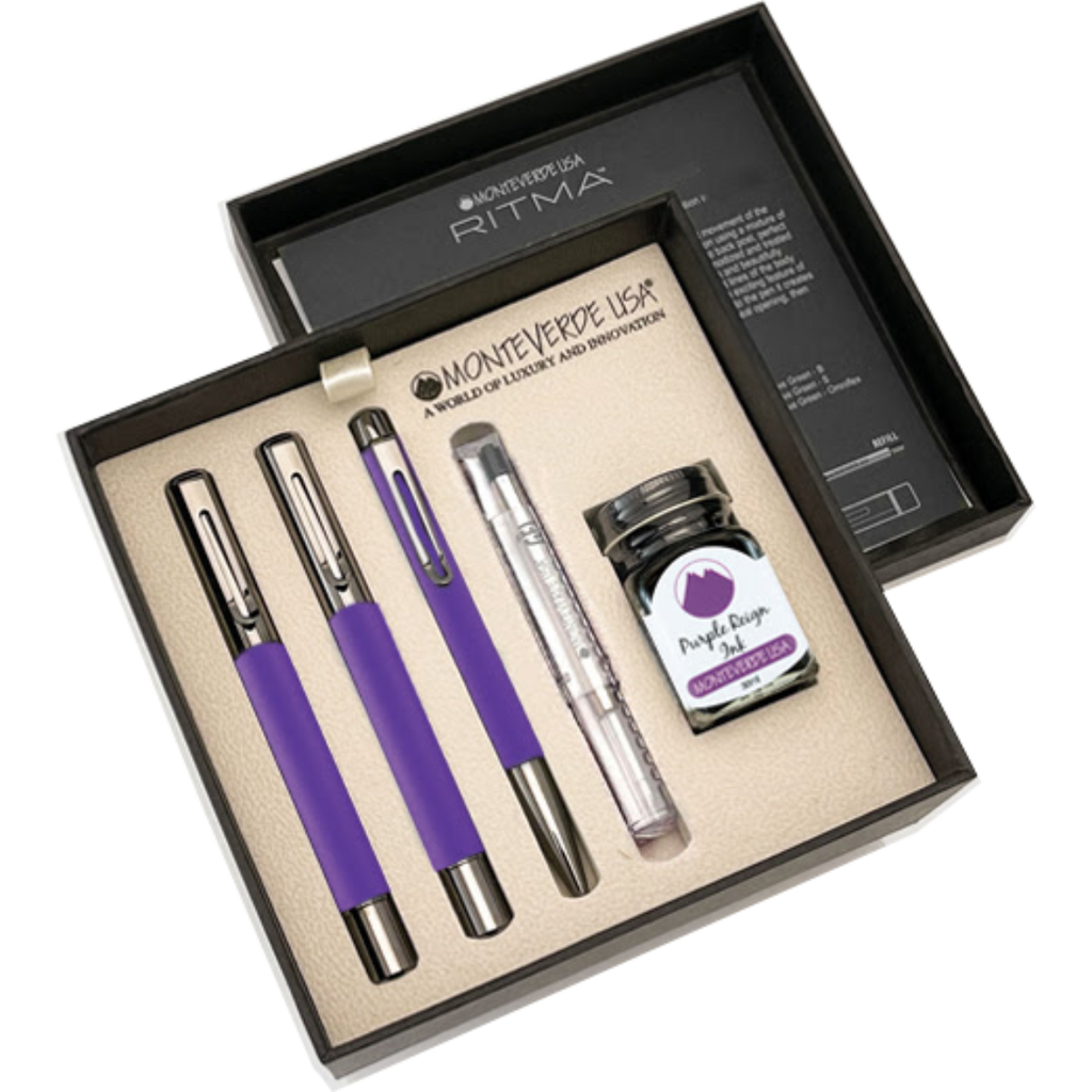 Monteverde Ritma 3+2 Pen Set - Purple-Pen Boutique Ltd