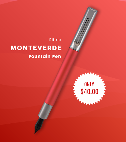 Monteverde Ritma Fountain Pen - Red