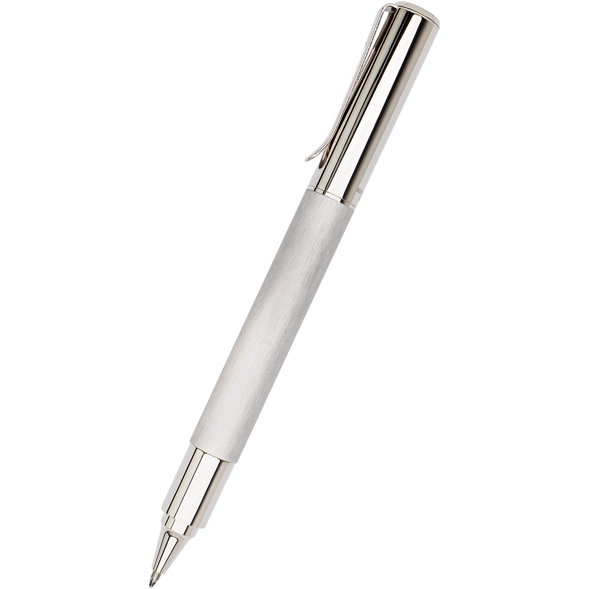 Monteverde Ritma Rollerball Pen - Brushed Stainless Steel - Pen Boutique Ltd