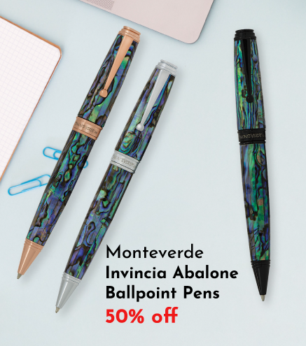 Monteverde abalone regatta ballpoint pens - 50% off