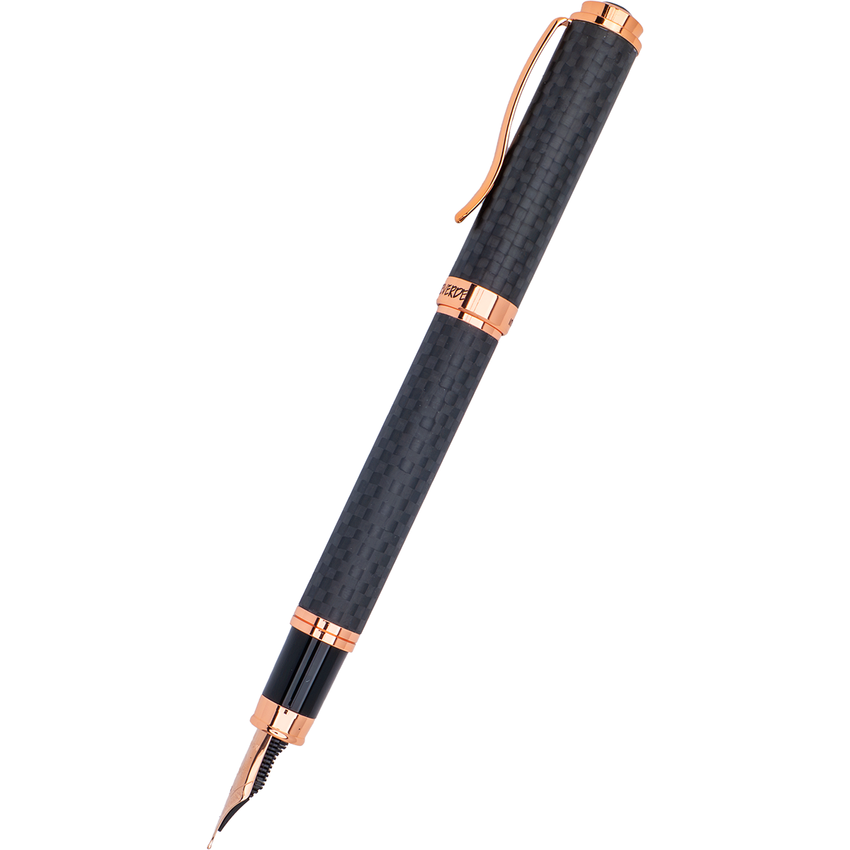 Monteverde Innova Fountain Pen - Matte Carbon Fiber - Rose Gold Trim-Pen Boutique Ltd