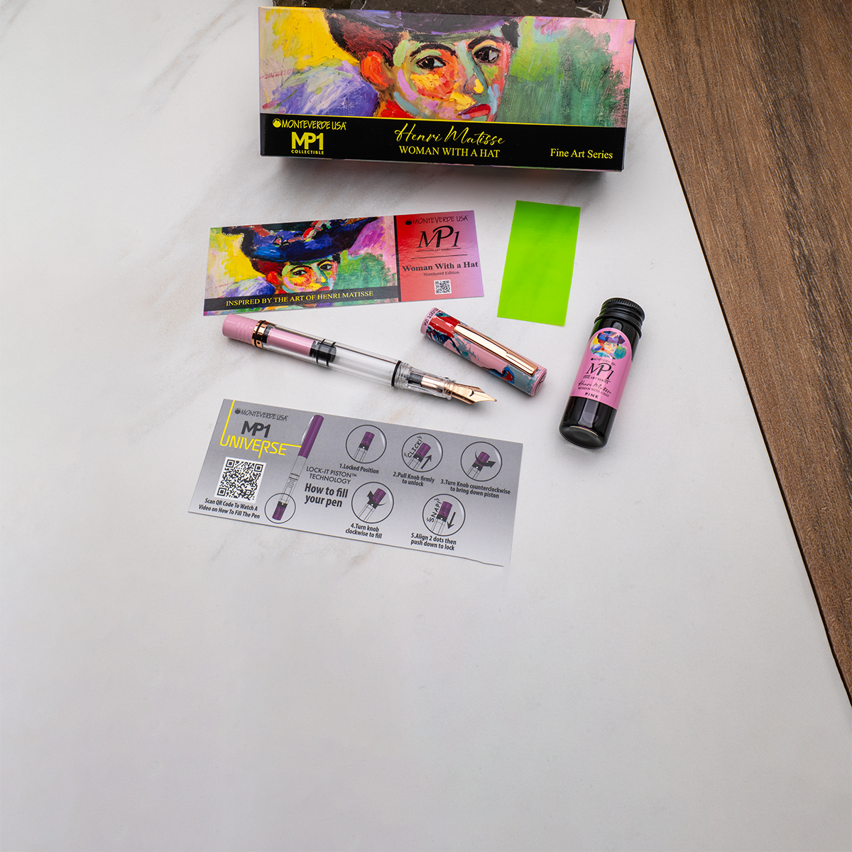 Monteverde MP1 Fountain Pen Gift Set - Henri Matisse Woman With A Hat (Numbered Edition)