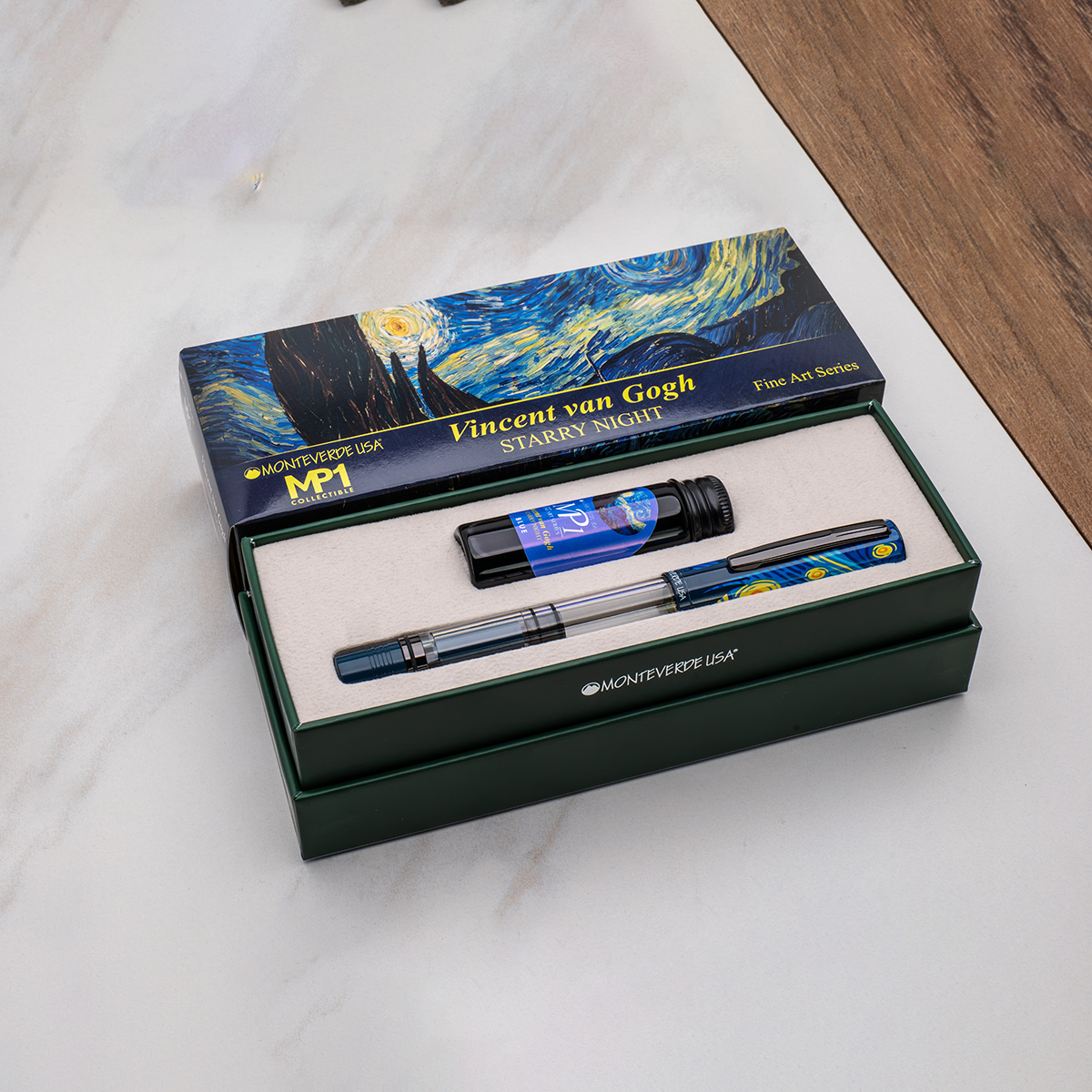 Monteverde MP1 Fountain Pen Gift Set - Vincent Van Gogh Starry Night (Numbered Edition)