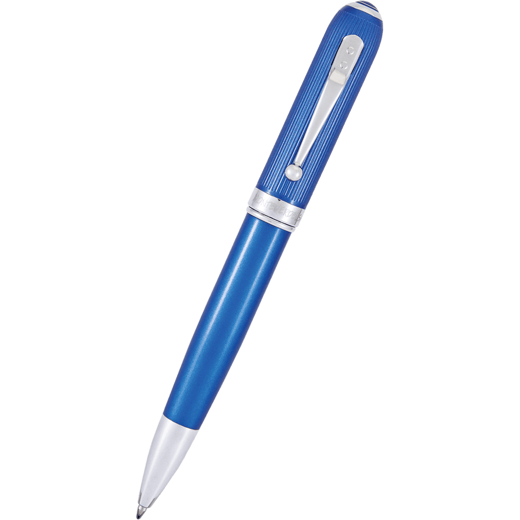 Monteverde Rodeo Drive Blue Chrome trim Ballpoint Pen - Pen Boutique Ltd