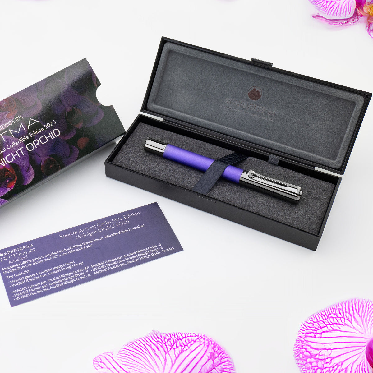 Monteverde Ritma Ballpoint Pen - Midnight Orchid (Special Edition)-Pen Boutique Ltd