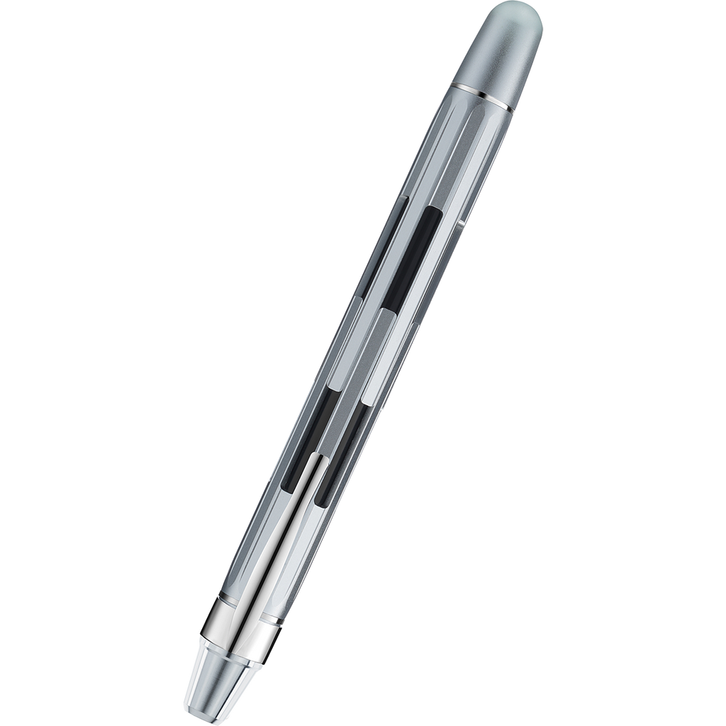 Nahvalur Eclipse Fountain Pen - Pure Silver