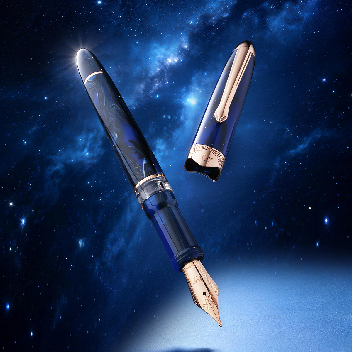 Nahvalur Horizon Fountain Pen - Nebula-Pen Boutique Ltd