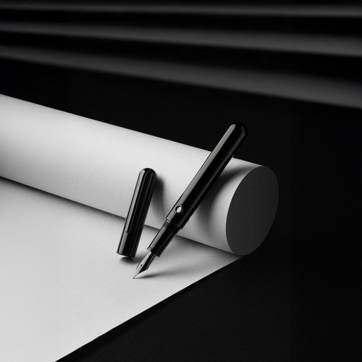 Nahvalur Nautilus Cephalopod Black Fountain Pen