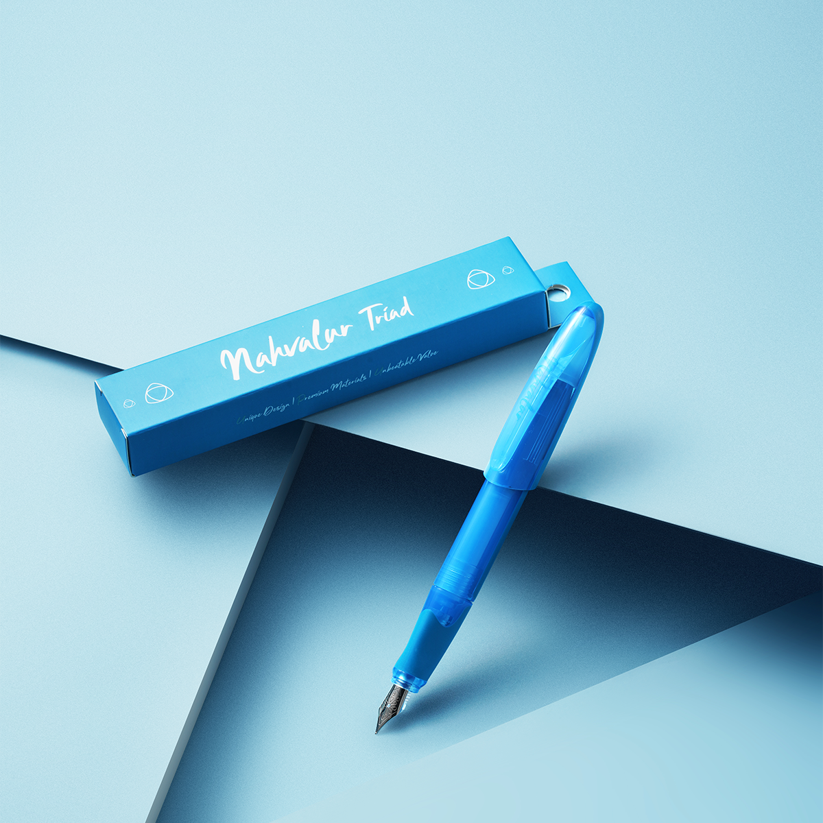 Nahvalur Triad Fountain Pen - Blue-Pen Boutique Ltd