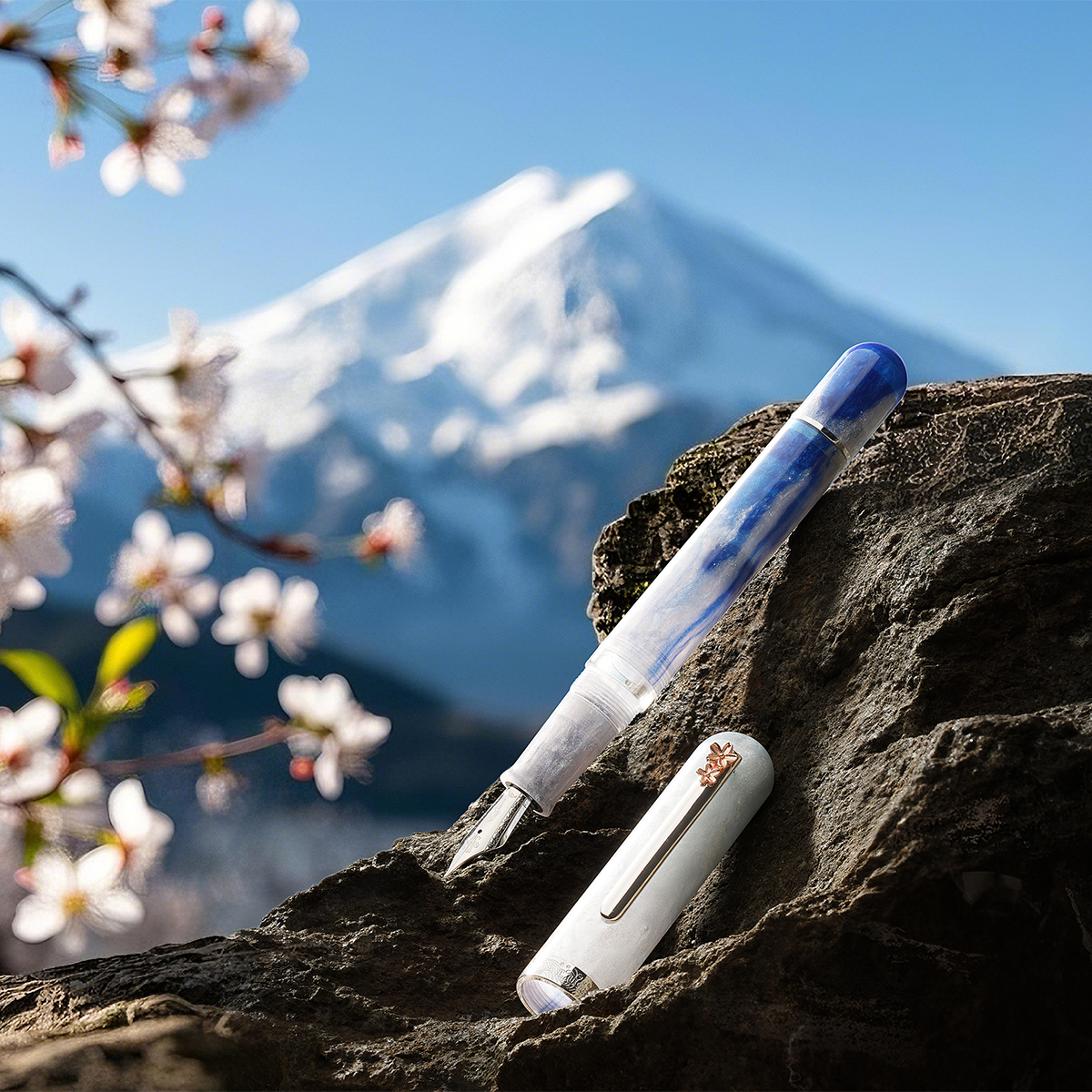 Nahvalur Voyage Fountain Pen - Cherry Blossom-Pen Boutique Ltd