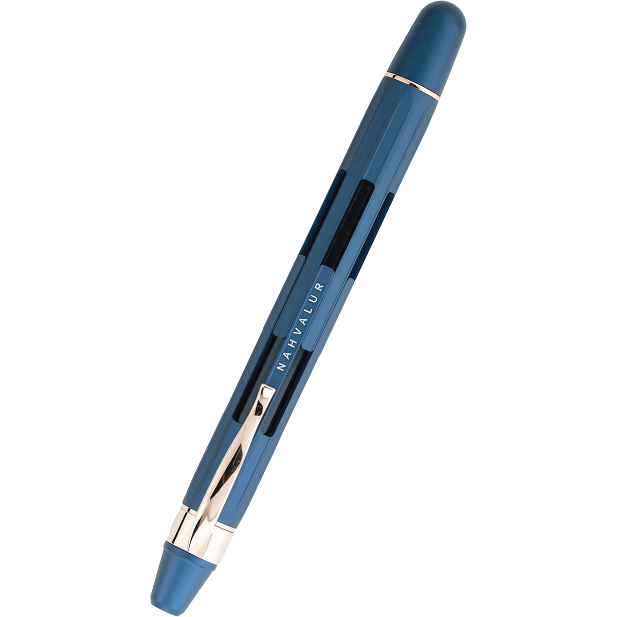 Nahvalur Eclipse Fountain Pen - Cobalt - Rose Gold Trim-Pen Boutique Ltd