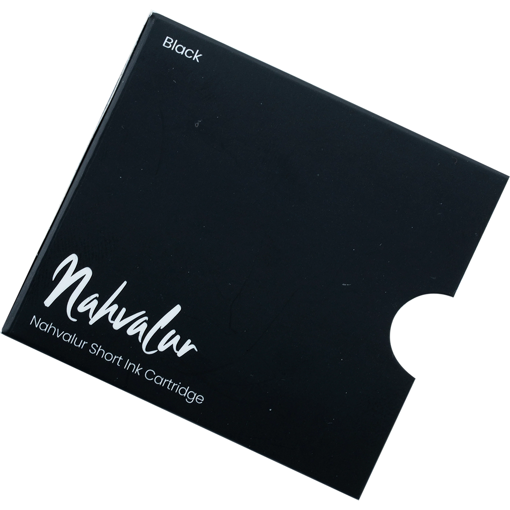 Nahvalur Short Ink Cartridge - Black (6 Per Pack)-Pen Boutique Ltd