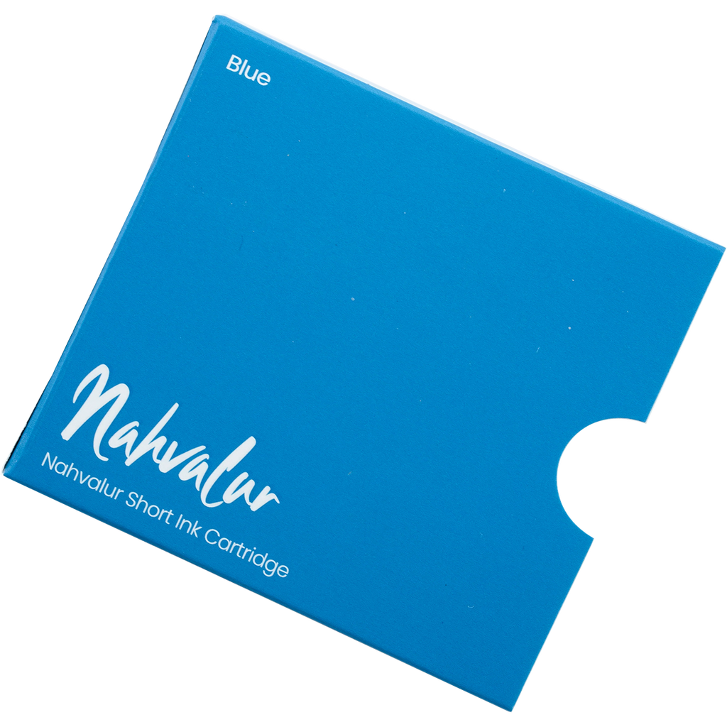Nahvalur Short Ink Cartridge - Blue (6 Per Pack)-Pen Boutique Ltd