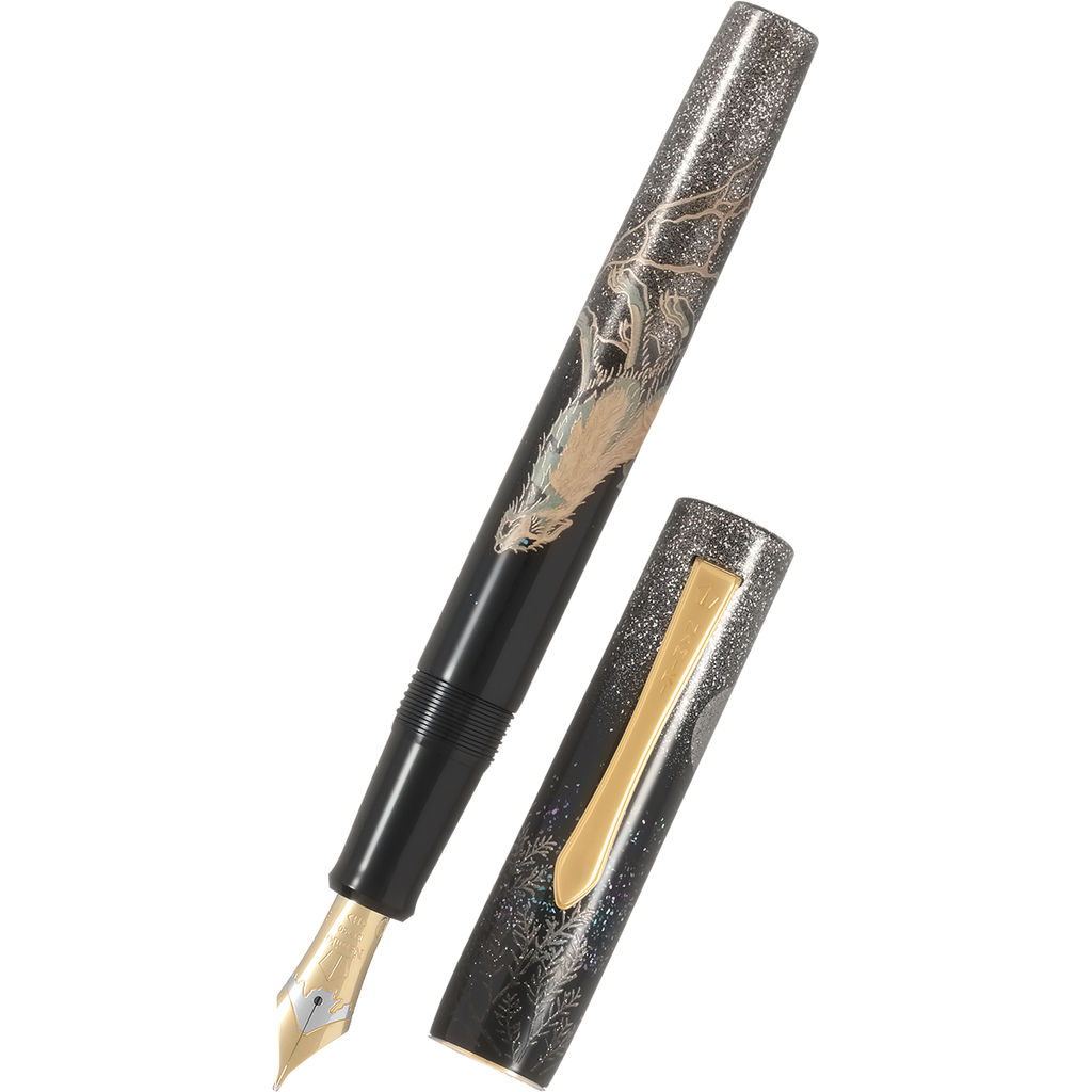 Namiki Fountain Pen - Maki-e Chinkin Wolf Moon (2026 Limited Edition)
