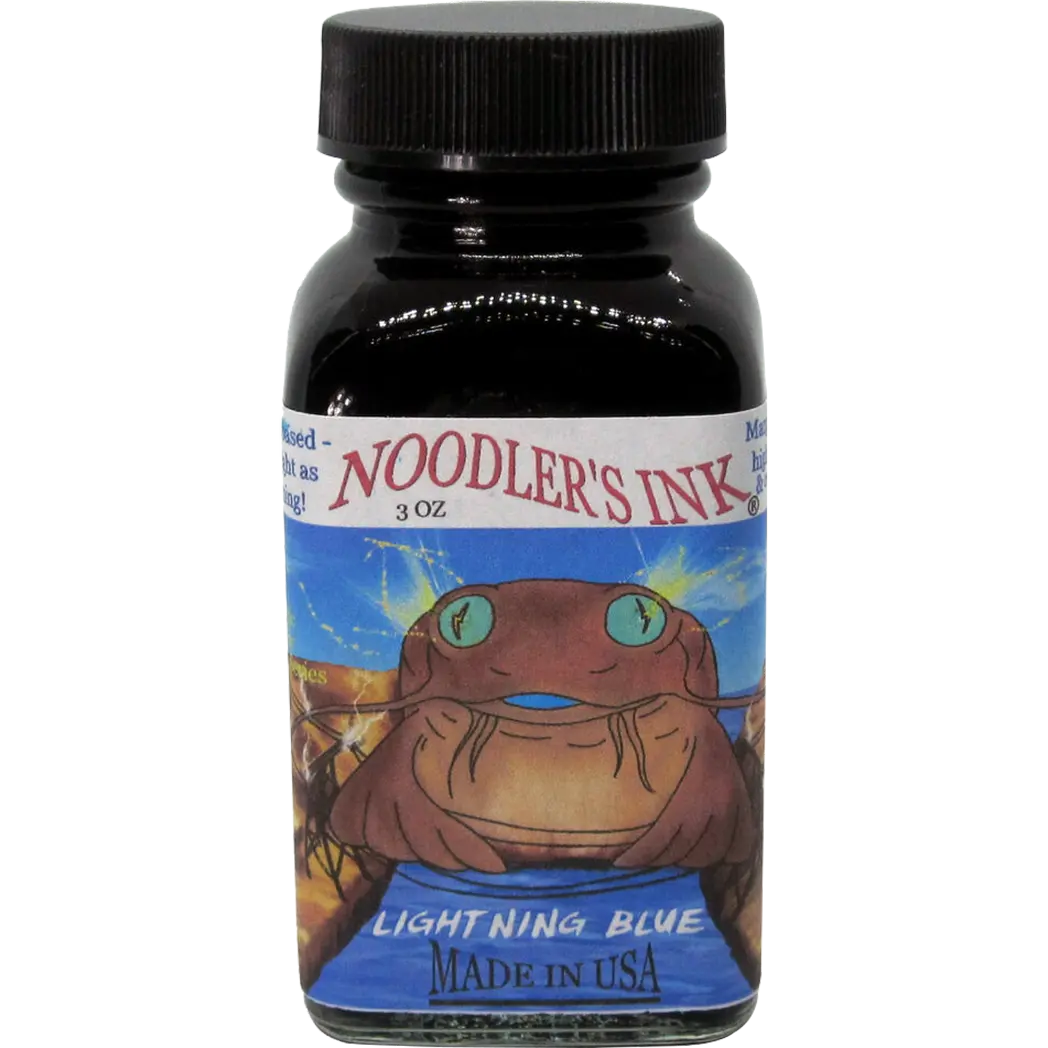Noodler's Ink Ligthening Blue Highlighter 3 oz Ink Bottle-Pen Boutique Ltd