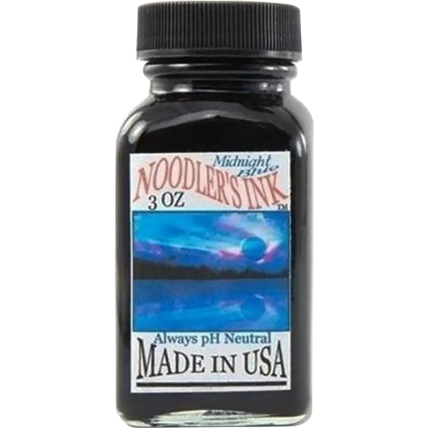 Noodlers Ink Midnight Blue 3oz Ink Bottle Refill-Pen Boutique Ltd