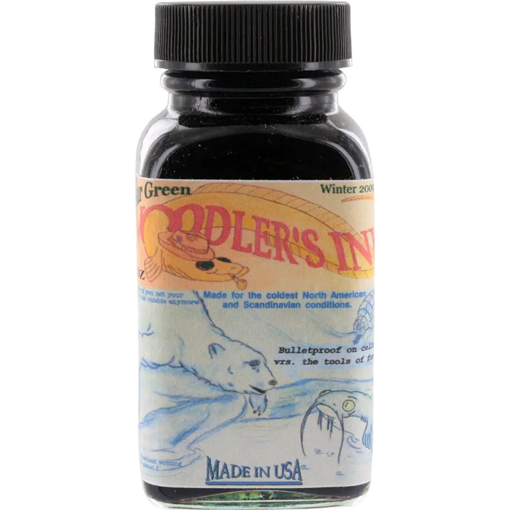 Noodlers Ink Polar Green 3oz Ink Bottle Refill-Pen Boutique Ltd