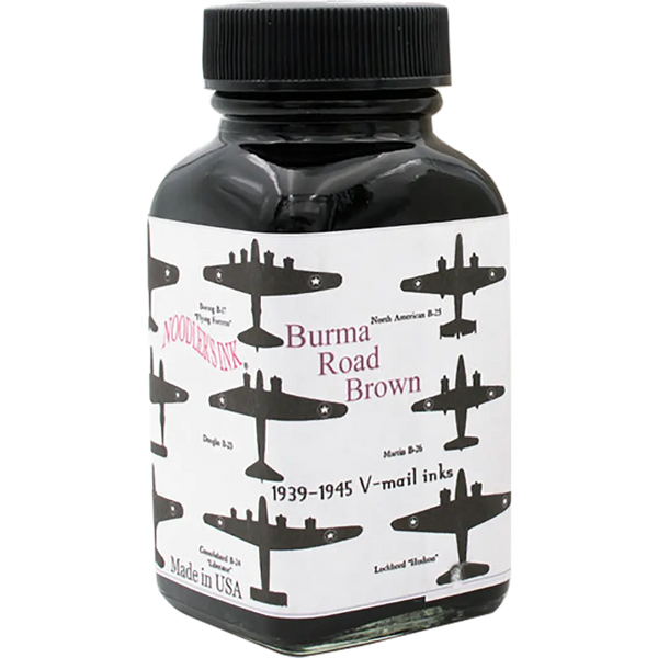 Noodlers Ink VMAIL Burma Road Brown 3oz Ink Bottle Refill-Pen Boutique Ltd