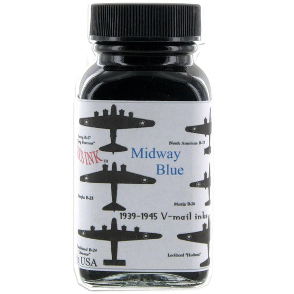 Noodlers Ink VMAIL Midway Blue 3oz Ink Bottle Refill-Pen Boutique Ltd