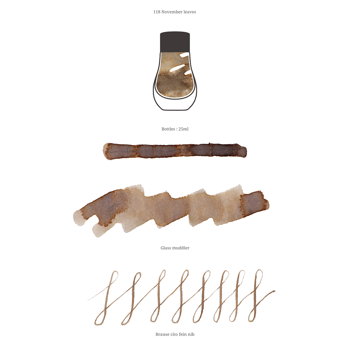 Dominant Industry Standard Ink - November leaves - 25ml-Pen Boutique Ltd