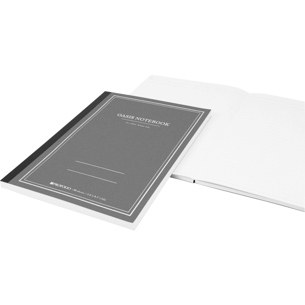 Oasis ProFolio Notebook - Gray - Medium - A5