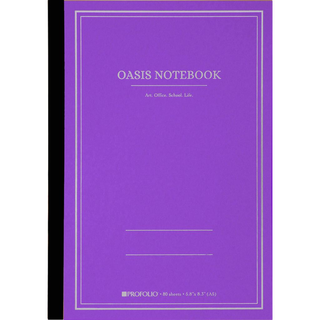 Oasis ProFolio Notebook - Purple - Medium - A5-Pen Boutique Ltd