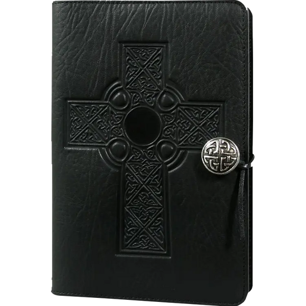 Oberon Design Celtic Cross Large Journal - Black-Pen Boutique Ltd