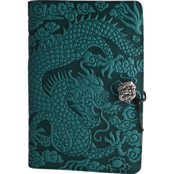 Oberon Design Cloud Dragon Large Moleskine Cover - Teal-Pen Boutique Ltd