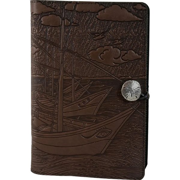 Oberon Design Van Gogh Boats Large Journal - Chocolate-Pen Boutique Ltd