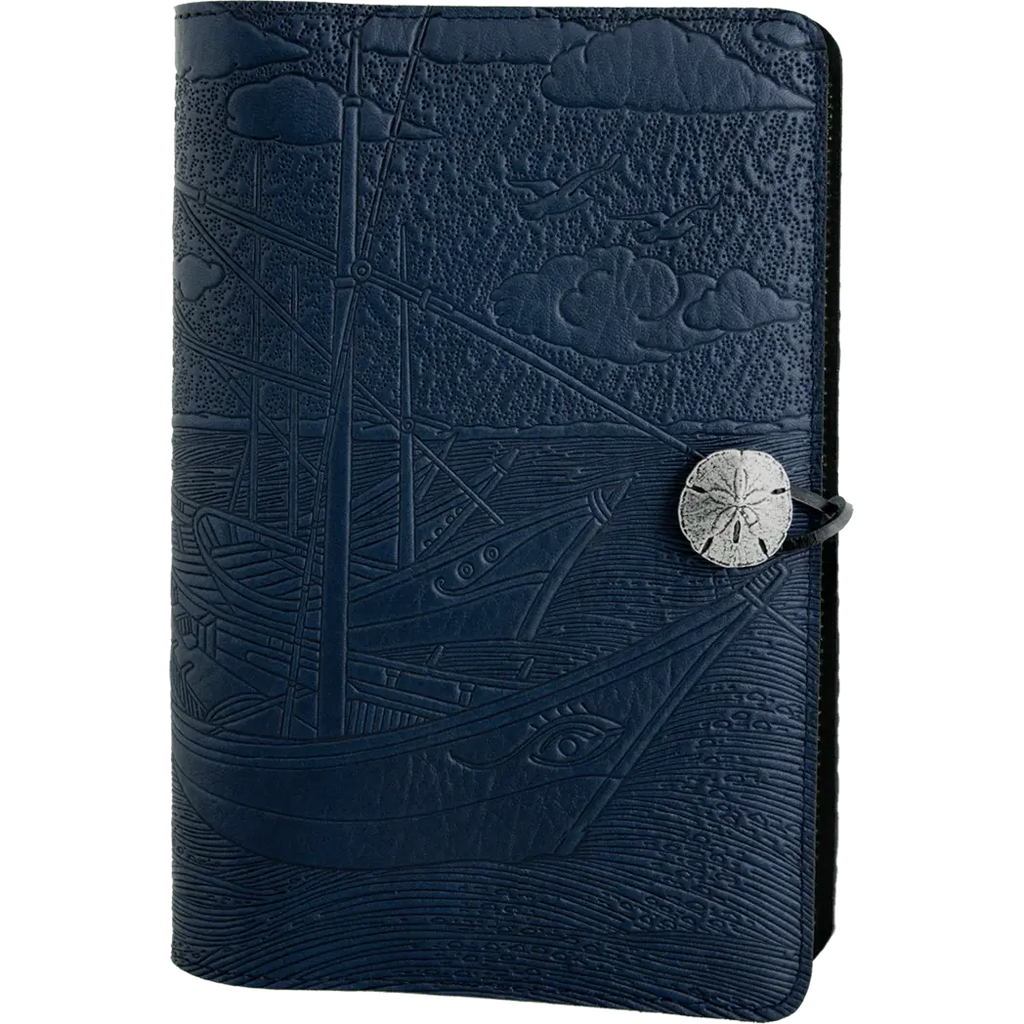 Oberon Design Van Gogh Boats Large Journal - Navy Blue-Pen Boutique Ltd