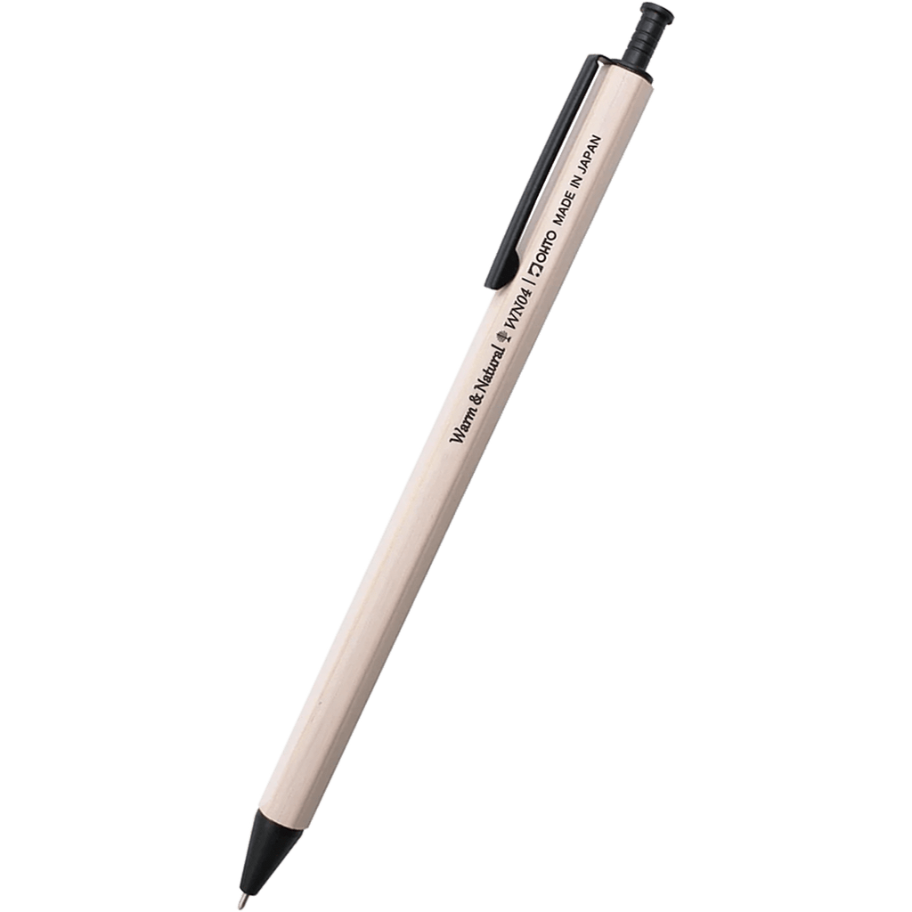 Ohto Wood Gel Pen - Warm & Natural White - Pen Boutique Ltd