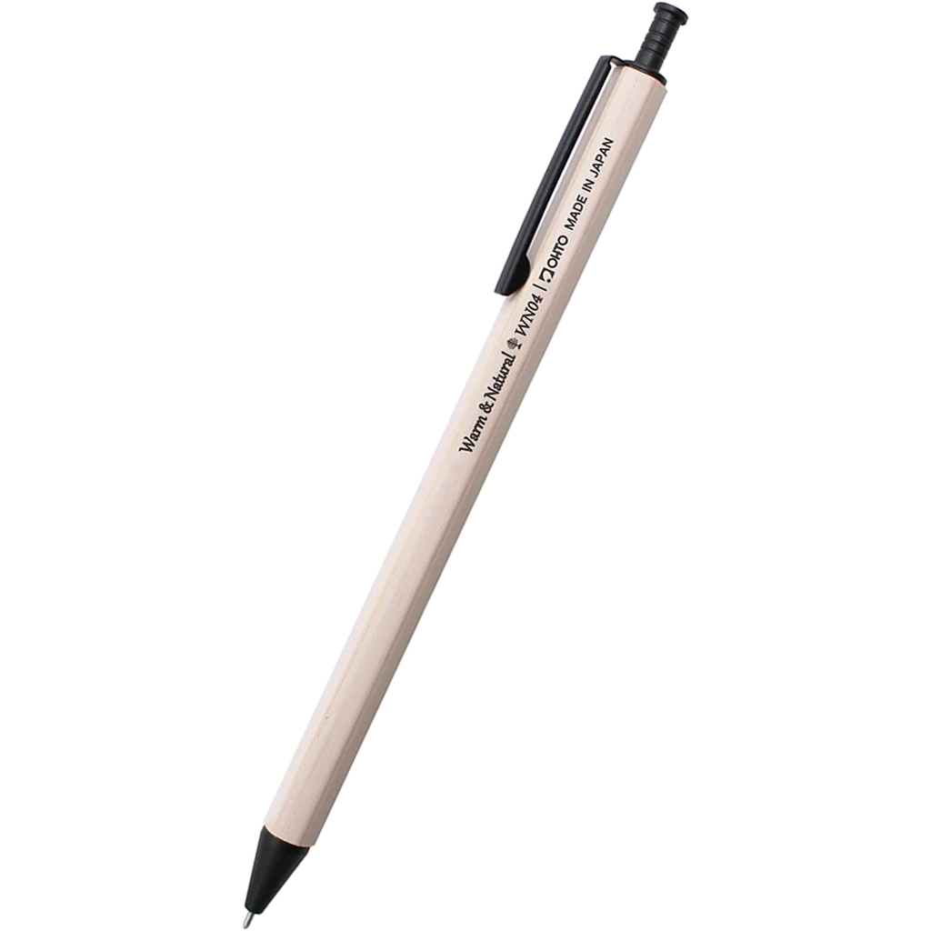 Ohto Wood Gel Pen - Warm & Natural White