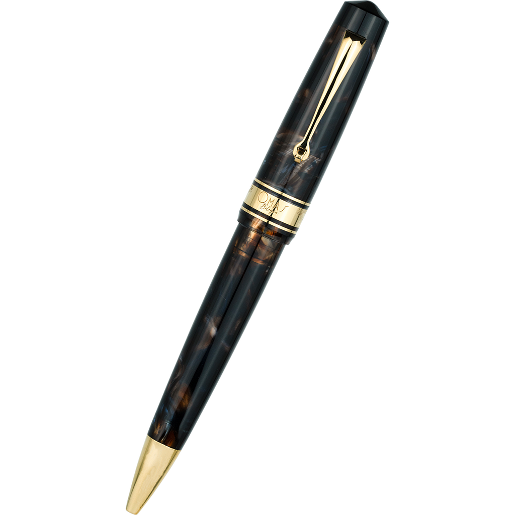 Omas Bologna Ballpoint Pen - Galassia - Gold Trim-Pen Boutique Ltd