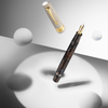 Omas Bologna Fountain Pen - Galassia Argento - Gold Trim (Limited Edition)-Pen Boutique Ltd