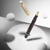 Omas Bologna Fountain Pen - Galassia Argento - Gold Trim (Limited Edition)-Pen Boutique Ltd
