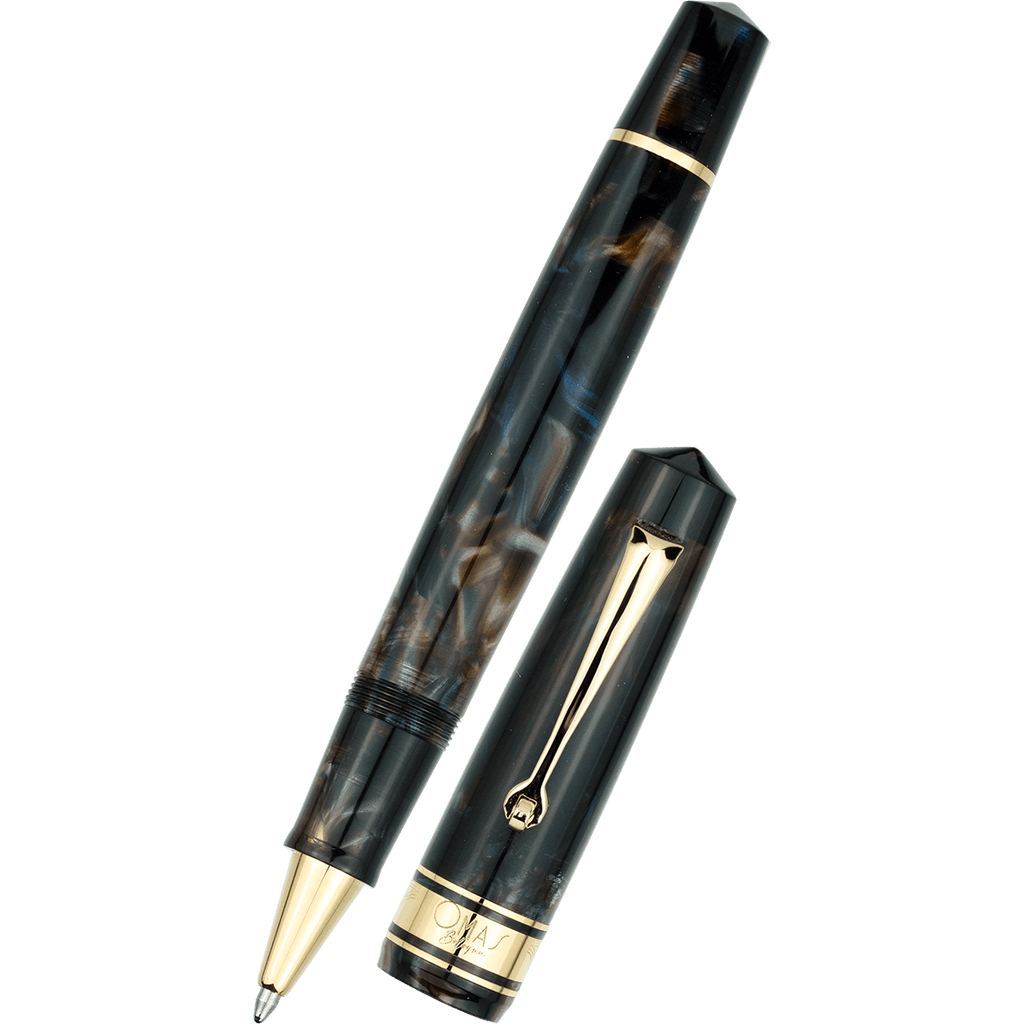 Omas Bologna Rollerball Pen - Galassia - Gold Trim - Pen Boutique Ltd