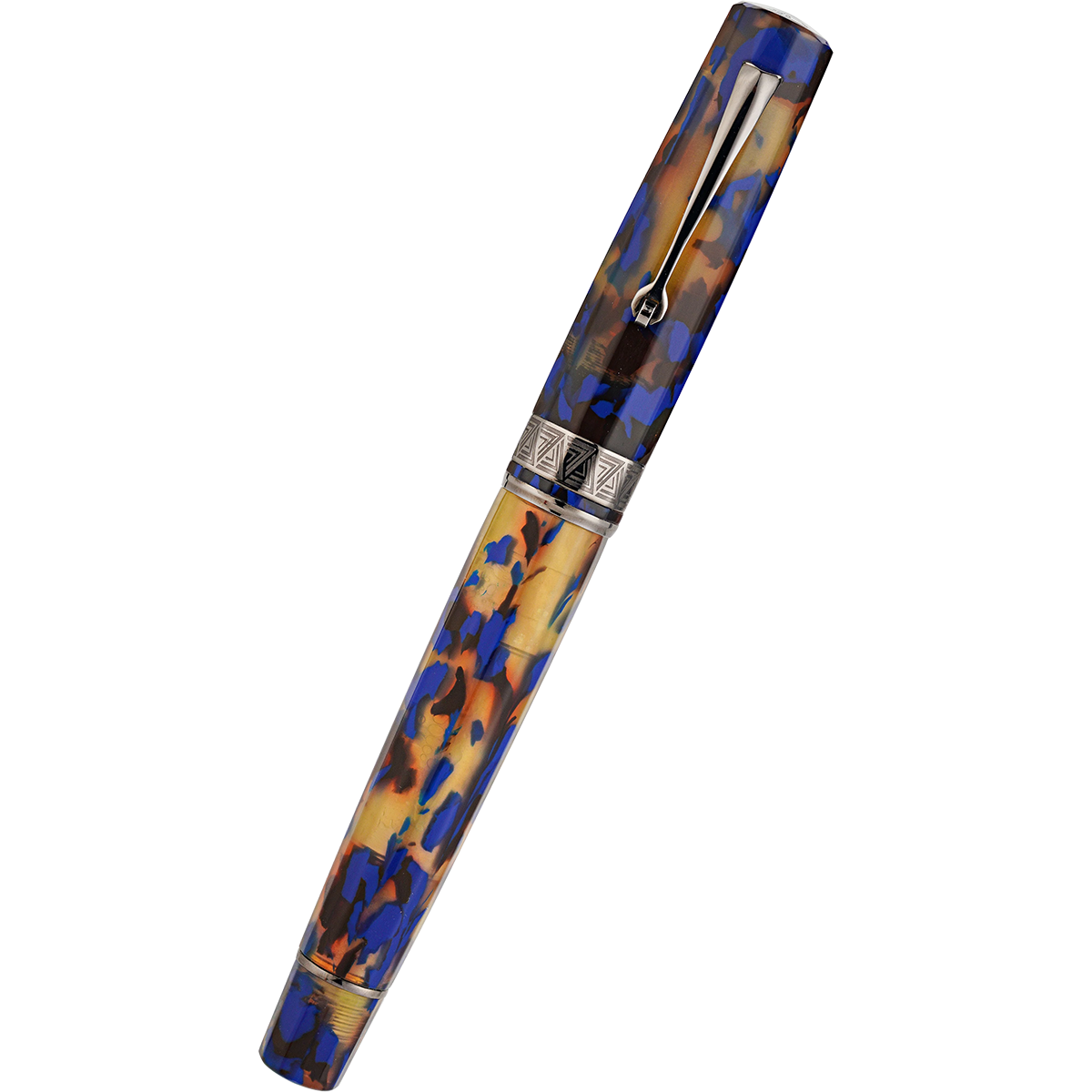Omas Paragon Fountain Pen - Blue Lucen - Black Trim-Pen Boutique Ltd