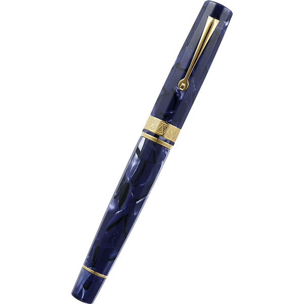 Omas Paragon Fountain Pen - Blue Royale - Gold Trim - 14k Nib Omas