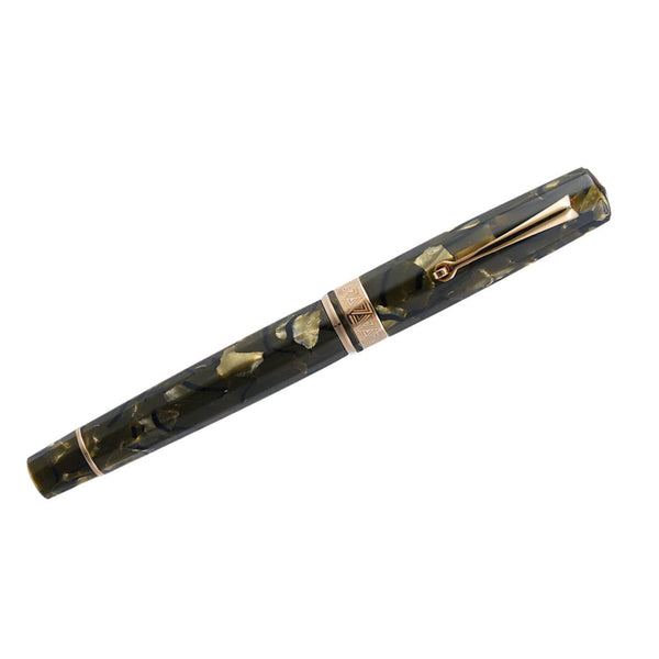 Omas Paragon Fountain Pen - Green Saft - Rose Gold Trim - 14k Nib-Pen Boutique Ltd