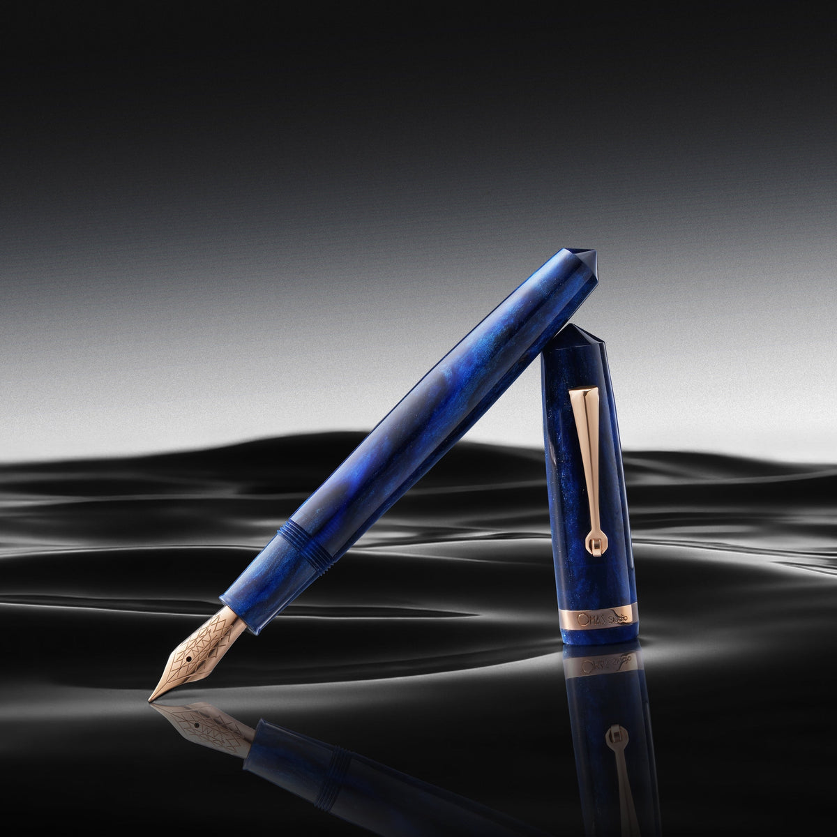 Omas Studio Fountain Pen - Azzurro Diamante-Pen Boutique Ltd