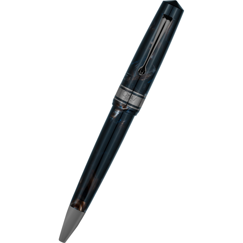 Omas Bologna Ballpoint Pen - Galassia - Black Trim-Pen Boutique Ltd