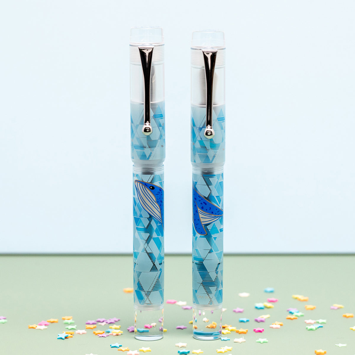 Opus 88 Demo Fountain Pen - Ocean - Blue Whale (Limited Edition)-Pen Boutique Ltd