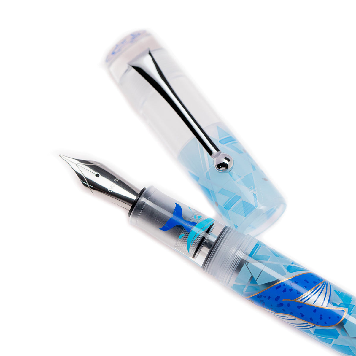 Opus 88 Demo Fountain Pen - Ocean - Blue Whale (Limited Edition)-Pen Boutique Ltd