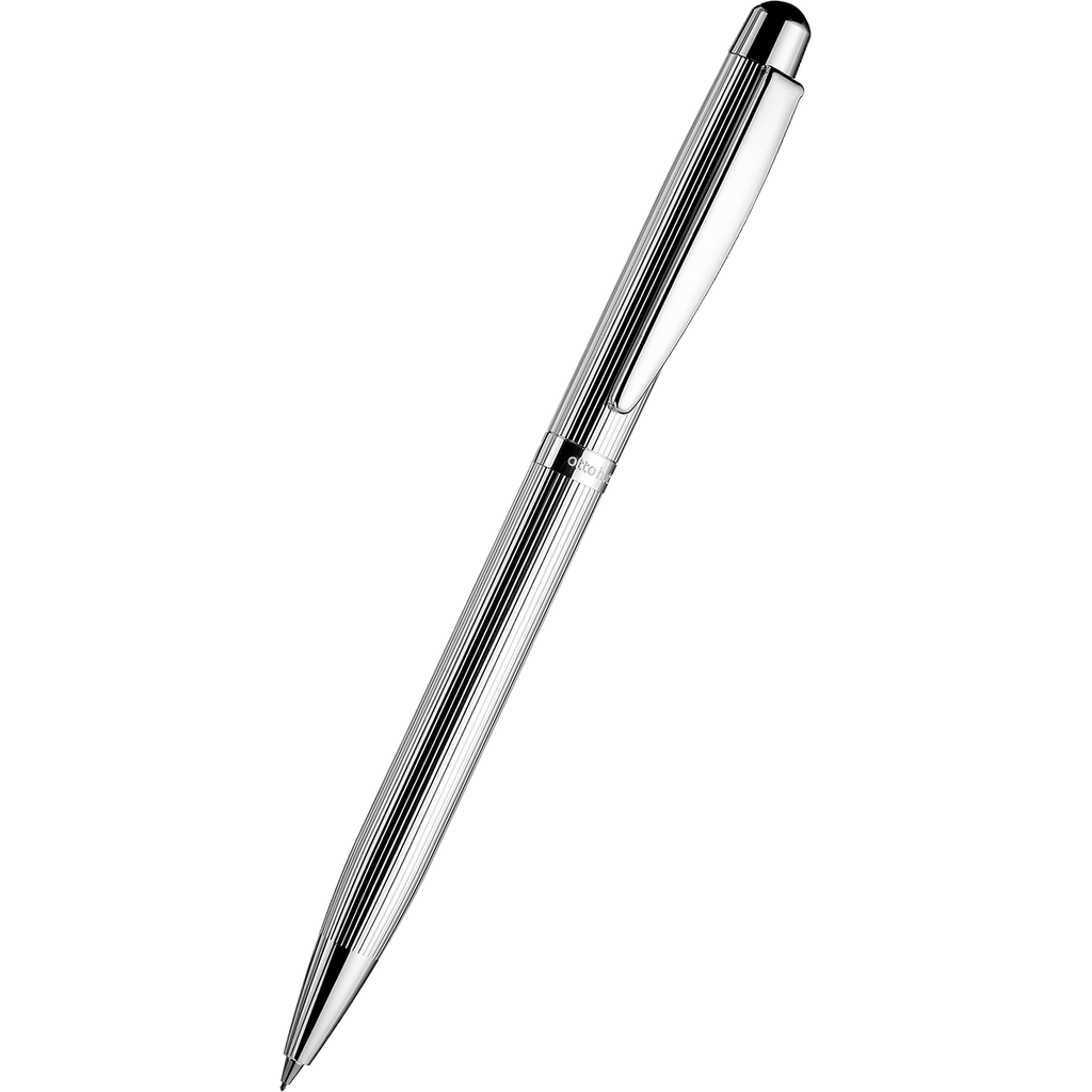 Otto Hutt Design 02 Mechanical Pencil - Silver Thread Guilloche-Pen Boutique Ltd