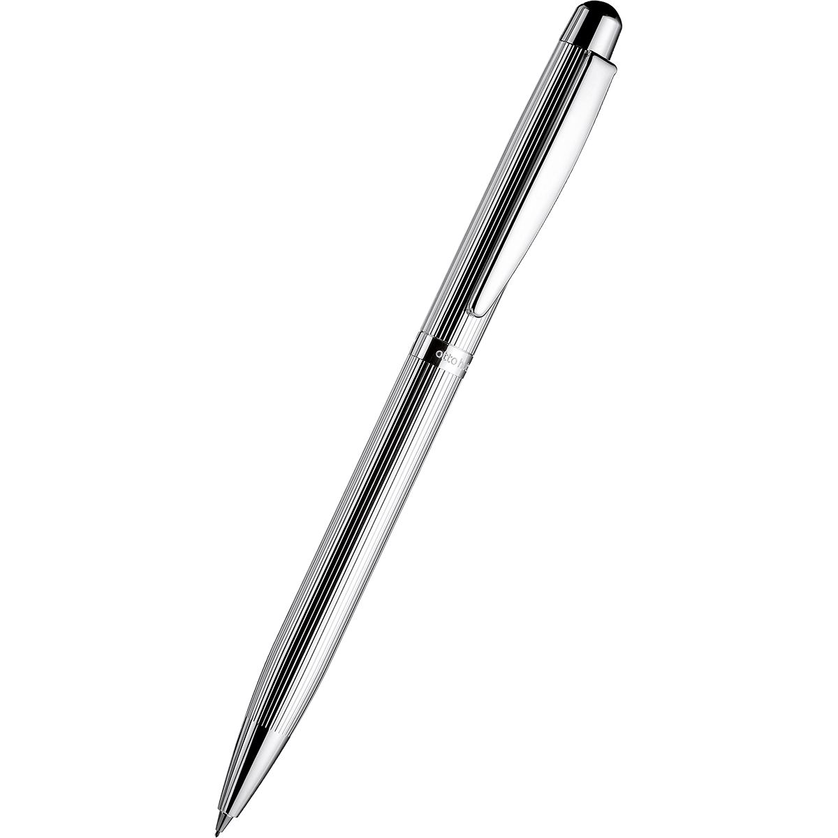 Otto Hutt Design 02 Mechanical Pencil - Silver Thread Guilloche-Pen Boutique Ltd