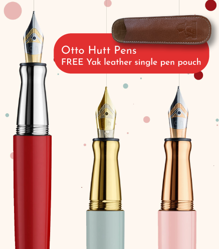 Otto Hutt pens - FREE Yak leather single pen pouch