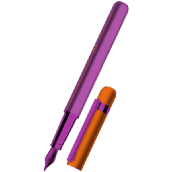 Otto Hutt Design 03 Fountain Pen - Pink - Orange Cap (Limited Edition)