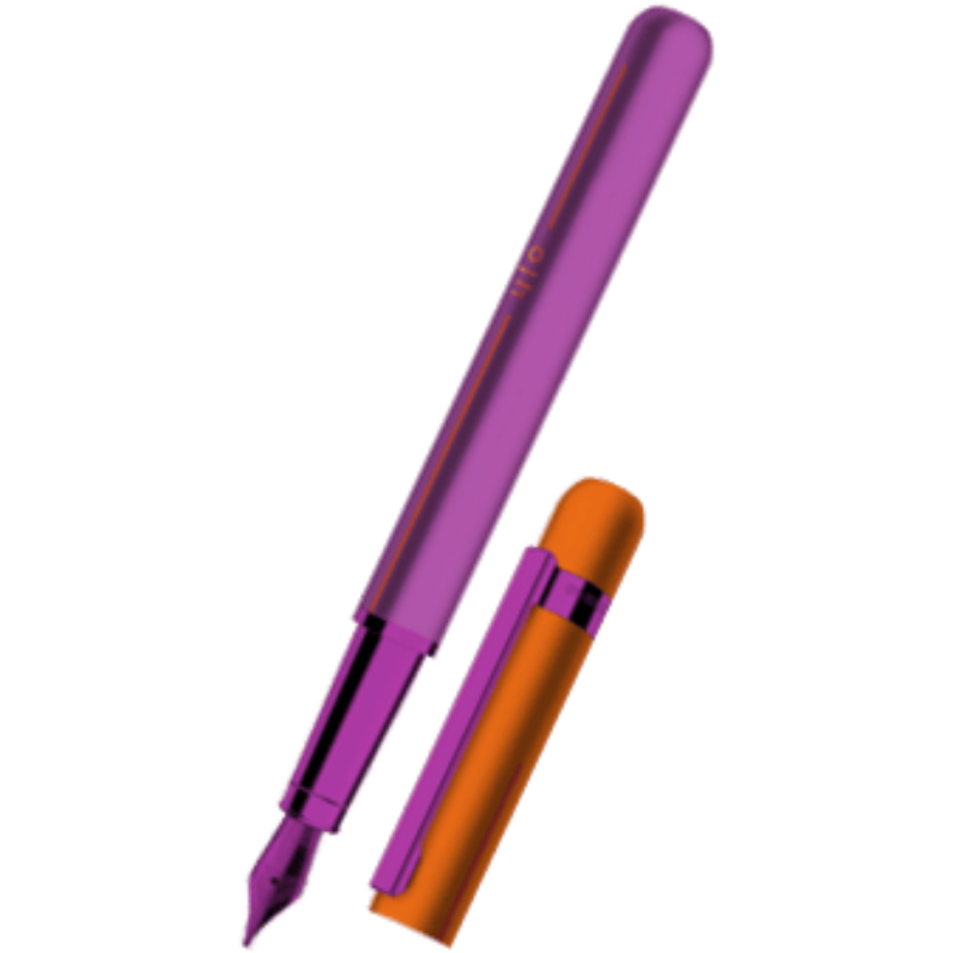 Otto Hutt Design 03 Fountain Pen - Pink - Orange Cap (Limited Edition)